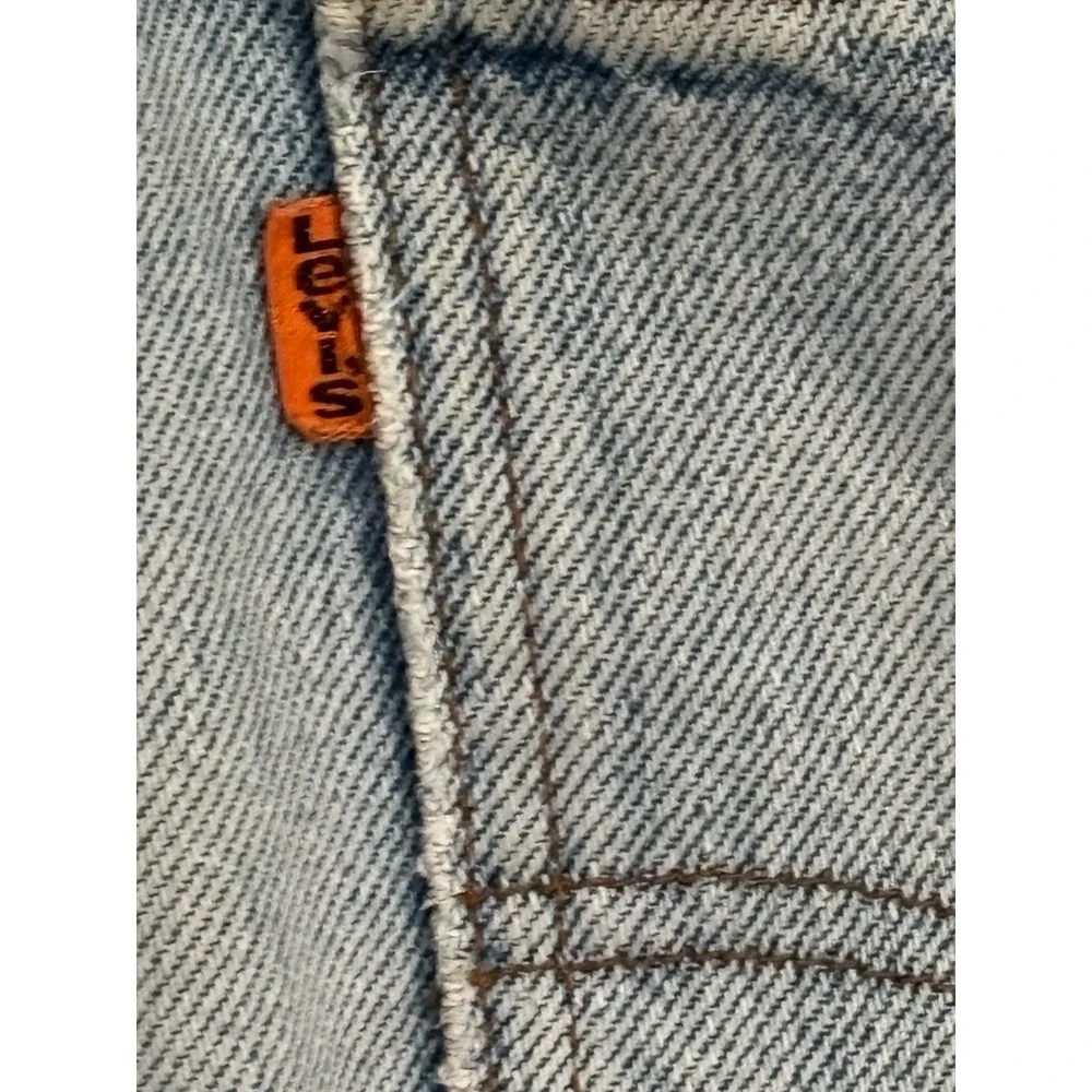 Vintage 70s Levi's Orange Tab Men 32x31 Bell Bottom Flare‎ Denim Jeans